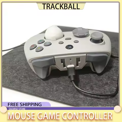 Trackball Mouse Game Controller Wired FPS Controller DIY Mobile Gaming Controller With Gyroscope Gam
