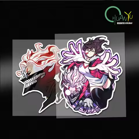 UJIOM Cool Momo Ayase Wall Sticker Anime Scratch Proof Bedroom Decal Personality Refrigerator Bathro