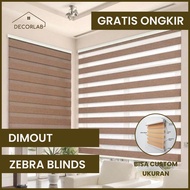 ZEBRA BLIND Dimout - Zebra Style Roller Blinds - Roller Blinds - Korean Style Curtains - CUSTOM SIZE