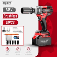 REAIM 2-in-1Cordless Impact Drill Impact Wrench Cordless Impact Driver High Torque Wrench