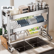 GSlife GSLife 65/105cm Stainless Steel Sink Rack Larger Rak Pinggan Sinki Over Sink Dish Rack