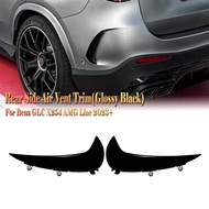 For Mercedes Benz GLC Class X254 AMG Line 2023+ GLC260 GLC300 Rear Bumper Side Spoiler Air Vent Cove