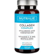Collagen Hyaluronic Acid - Hydrolysed + Biotin and Q10 - Vitamins C, D, B12 and Zinc - Collagen Comp