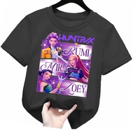 baju atasan kaos anak perempuan gambar huntrix kpop demon hunter new viral lengan pendek 2-12tahun k