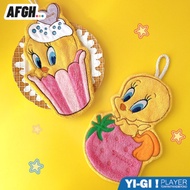 AFGH... // Looney Tunes Tunes-Tweety Tweety Hand Towel (Cup Cake Style, Strawberry Style)