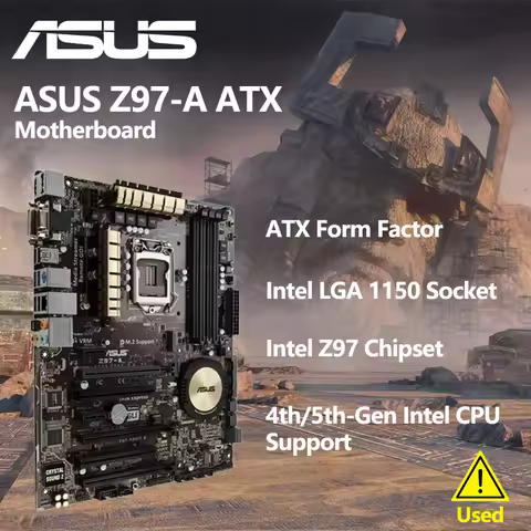Asus Z97-A Desktop Motherboard Z97 LGA 1150 For Core i7 i5 i3 DDR3 SATA3 USB3.0