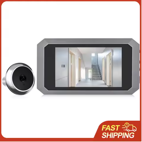 3.97'' LCD Digital Peephole Camera for Apartment Door 1080P 120 Degree Color Infrared Camera Door Mo