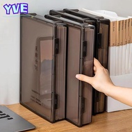 YVE Certificate Storage Box, Transparent Dustproof A4 File Box,  A4 Plastic Multifunctional Desktop 