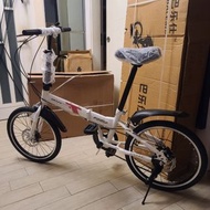 摺合單車 ZNYEC 20吋 7速 碟剎 自行車 摺車 摺疊單車 可摺單車 Foldable Bike白色
