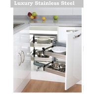 Stainless Steel Kitchen Cabinet Pull Out Basket/ Shelf/ Rack/ Corner Basket