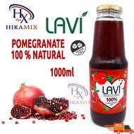 Lavi Pomegranate Juice GLASS 100% Natural Juice Jus Delima Turki Halal 1L /1000ml