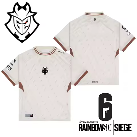 2025 New Summer G2 Esports Rainbow Six Pro League Uniform Jersey Breathable Sports Casual Fashion Fa
