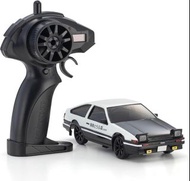 全新日版 乾電著燈遙控車 頭文字D Kyosho Egg First Mini-Z Toyota Sprinter Trueno AE86 Initial D 藤原豆腐店 後期黑頭冚 7.4 x 16