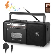 🔥Ready To Ship🔥Cassette Player Bluetooth Boombox Radio AM/FM/SW Cassette Tape Player/Recorder With B