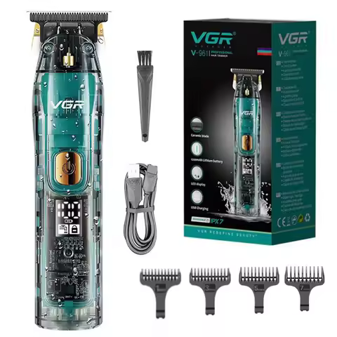 Original VGR Professional Hair Trimmer For Men Electric Beard Trimmer Rechargeable Hair Clipper Wash