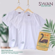 SWAN SHOGUNAVO Swan Brand Men's T-Shirt - Premium White Type | Swan t-shirt | Men's Plain White Oblo