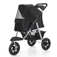 Pet Stroller Dog Stroller Folding Removable and Washable Split Pet Bag for Car Use Teddy Doghouse Pet Three-Wheeled Cart