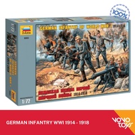Miniature Figure 1/72 German Infantry WWI 1914 - 1918 Zvezda
