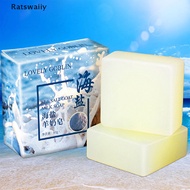 Ratswaiiy Sea Salt Soap Facial Cleaner Pimple Acne Remover Opens Pores Goat Milk 60g SG
