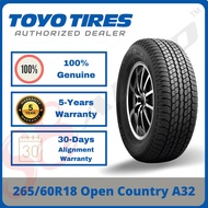 【Official Webstore RM680-5%】265/60R18 Toyo Tires Open Country A32 *Year 2024/2025【OEM Mitsubishi Paj
