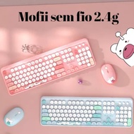 Mofii Hello Bear Geezer 2.4G Wireless Keyboard and Mouse Kit Various Colors for Home Office