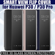 Huawei P30 Pro P30 Mate 20 Pro X P20 P20 Pro Window Smart Flip Cover case