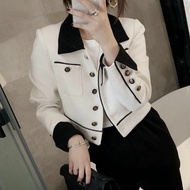 Women's Short Blazer Suits Tailoring Jacket Woman Cropped Blazers Luxury Casual Coat Korean Chic and Elegant Stylish Clothing
