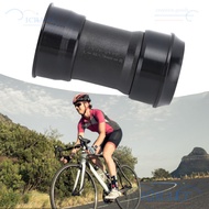 CRAFTML Bike Bottom Bracket, Press Fit 24mm Spindle Press Fit Bottom Bracket, Durable Black Aluminum