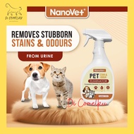 (500ml) Nanovet® Pet Stain Urine and Odour Eliminator for Cat and Dog / Penghilang Bau Hapak & Kenci