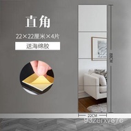 mirror full length  Full Body Wall Hanging Mirror Student Dormitory Mirror Paste Bedroom Dressing Mirror Stickers Self-A