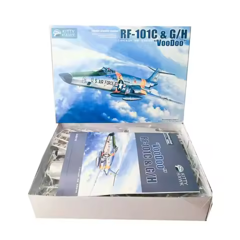 Kitty Hawk 1/48 assembly model KH80116 RF-101C & G/H "Voodoo" Tactical Reconnaissance Aircraft -Scal