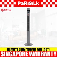 Sona SFT1719 Remote Slim Tower Fan (46-inch)