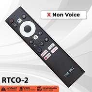 Remote Smart TV Android COOCAA 32S7G 32CTD6500 40S7G 40CTD6500 43S7G