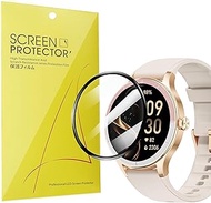 Lamshaw Compatible for TOOBUR Smart Watch Screen Protector, [3 Pack] 3D Full Coverage PET Screen Pro