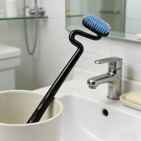 Adult Soft Bristle Wide Head S Shape Vertical Bass Toothbrush 4 Pack Oral Care Premium Manual Dental