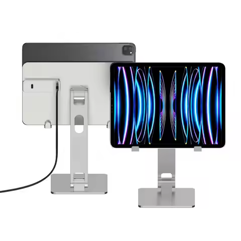 Portable Folding Magnetic Aluminum IPad Charger Stand Tablet Charger Holder for IPad 11 13 Inch M4 2