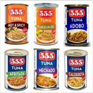 555 TUNA  afritada / flakes in oil / spicy paksiw / caldereta / hot&spicy