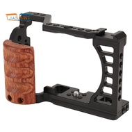 Camera Cage  A7C Camera with Wooden Handle Housing Cage Handle