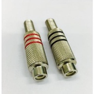 RCA Socket Female Connector RCA Iron Body Cable Metal Body