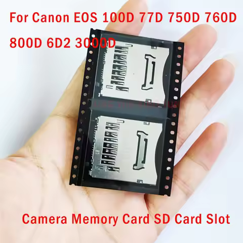 New Original Camera Memory Card SD Card Slot Repair Part For Canon EOS 100D 77D 750D 760D 800D 6D2 3