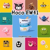 READY STOCK!For Hoco EW41 Case Cover Innovation Cartoon Soft Silicone Earphone Case Casing NO.6