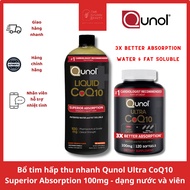 Qunol Ultra CoQ10 Superior Absorption 100mg - liquid and tablet form