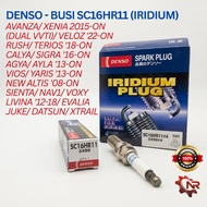 DENSO SC16HR11 (IRIDIUM) - Spark Plug Avanza/Xenia/ Veloz (Dual VVTI)/ Sienta/Rush '18 Yaris/Calya/ 
