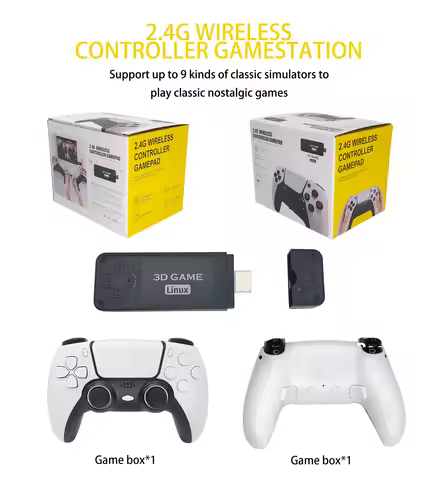 2025 U9 PRO Video Game Console 128G 12000 Games Retro Handheld TV Game Console Wireless Controller G