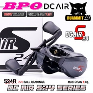 รอกหยดน้ำ รอกเบท ดีซีแอร์ DC AIR S24 มีคลิ๊กเสียง by BPO (มีทั้งหมุนซ้ายและหมุนขวา)