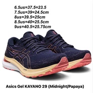 รองเท้าวิ่งหญิง Asics Gel KAYANO 29 สี Midnight/Papaya (1012B272-402) ของแท้💯% จาก Shop