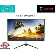 Acer AOPEN 27KG3U F3 Gaming Monitor - 27-inch QHD, IPS, 0.5ms, 320Hz - AOPEN27KG3UF3