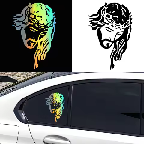 G192 Jesus Christ God graphic exterior decoration cover scratch car, motorcycle waterproof sticker, 