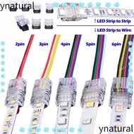 YNATURAL 5050 LED Strip 4pin 5pin 6pin 2pin 3pin LED Strip to Wire Light Wire Connection