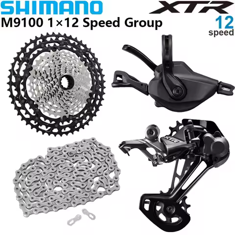 SHIMANO XTR M9100 1X12 Speed Groupset M9100 Shift Lever Rear Derailleur SGS 10-51T Cassette Chain fo